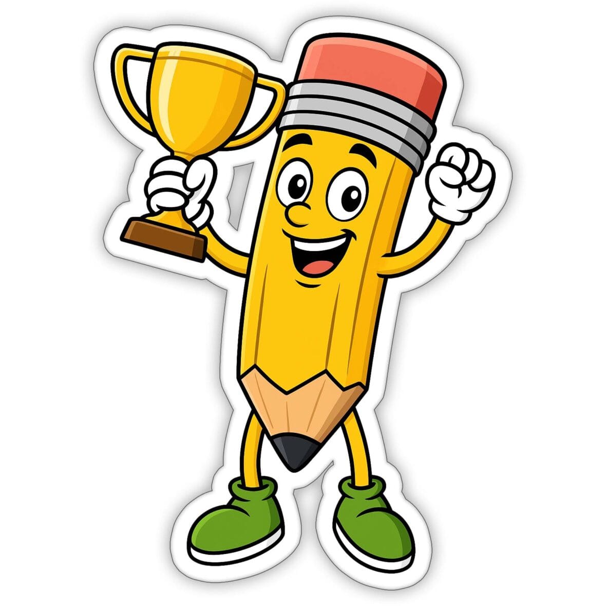 Champion Pointy the Pencil Sticker