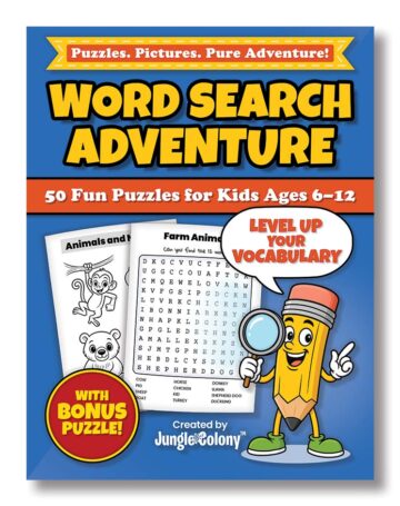 About Jungle Colony – fun educational word search book for kids