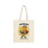 Reading Hero Tote Bag with comic-style icons and the phrase "Ready to Learn", perfect for kids, teachers, and book lovers
