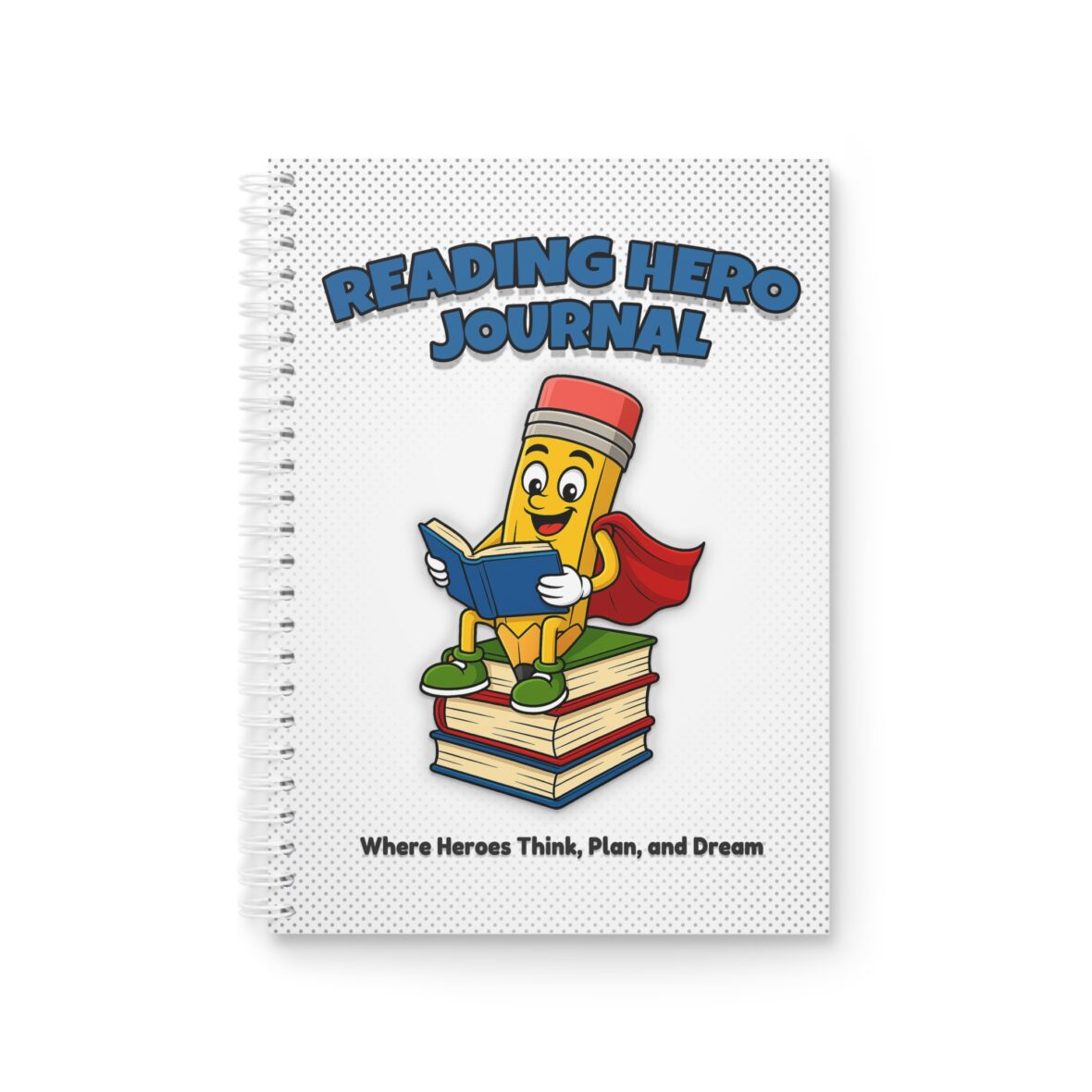 Reading Hero Journal Spiral Notebook for Kids