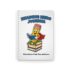 Reading Hero spiral notebook with Pointy the Pencil sitting on stacked books and the quote “Where heroes think, read, and learn”